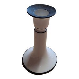 TRESSEMANES & VOGT Black Limoges Candlestick